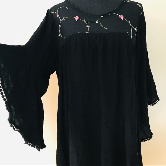 Just Found Boho Embroidered Lace Tunic Dress 2X - Picture 3 of 11